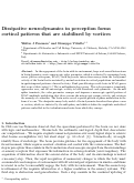 Cover page: Dissipative neurodynamics in perception forms cortical patterns that are stabilized by vortices