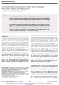 Cover page: Combination chemoprevention for colon cancer targeting polyamine synthesis and inflammation.