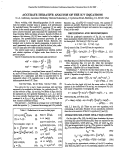 Cover page: Accurate Iterative Analysis of the K-V Equations