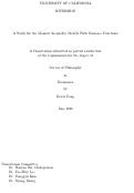 Cover page of A Study for the Moment Inequality Models With Nuisance Functions
