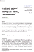 Cover page: A multi-scale analysis of 27,000 urban street networks: Every US city, town, urbanized area, and Zillow neighborhood