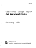 Cover page: ALS Beamlines Initiative