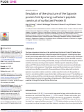 Cover page: Emulation of the structure of the Saposin protein fold by a lung surfactant peptide construct of surfactant Protein B