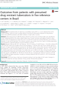 Cover page: Outcomes from patients with presumed drug resistant tuberculosis in five reference centers in Brazil