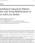 Cover page: Functional Brain Connectivity Patterns Associated with Visual Hallucinations in Dementia with Lewy Bodies