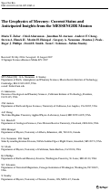Cover page: The Geophysics of Mercury: Current Status and Anticipated Insights from the MESSENGER Mission