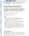 Cover page: Tumor Characteristics Associated with Benefit from Pembrolizumab in Advanced Non–Small Cell Lung Cancer