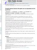 Cover page: Prenatal maternal immune disruption and sex-dependent risk for psychoses