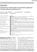 Cover page: Light and energy‐based therapeutics for genitourinary applications: Consensus on protocols and best practices