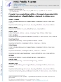 Cover page of Prenatal Exposure to Maternal Mood Entropy Is Associated With a Weakened and Inflexible Salience Network in Adolescence.