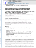 Cover page: Oral Contraceptive Use and Prevalence of Self-Reported Glaucoma or Ocular Hypertension in the United States.