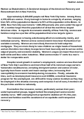 Cover page: Women as Stakeholders: A Gendered Analysis of the American Recovery and Reinvestment Act in New York City