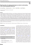 Cover page: Watching videos of a drawing hand improves students understanding of the normal probability distribution.