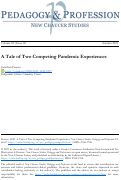 Cover page: A Tale of Two Competing Pandemic Experiences