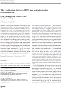 Cover page: The relationship between DRM and misinformation false memories