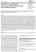 Cover page: Platelet Function: Meloxicam Intravenous in Whole Blood Samples From Healthy Volunteers