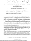 Cover page: Adaptive-optics optical coherence tomography for high-resolution and high-speed in vivo retinal imaging