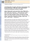 Cover page: CTF meeting 2012: Translation of the basic understanding of the biology and genetics of NF1, NF2, and schwannomatosis toward the development of effective therapies