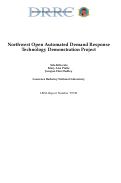 Cover page: Northwest Open Automated Demand Response Technology Demonstration Project