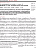 Cover page: A natural experiment reveals the impact of hydroelectric dams on the estuaries of tropical rivers