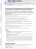 Cover page: Anticholinergic Drug Burden and Neurocognitive Performance in the Study of Latinos-Investigation of Neurocognitive Aging.