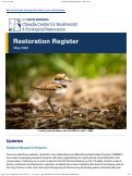 Cover page of UCSB Restoration Register - May 2026