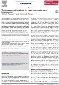 Cover page of Technoeconomic analysis for near-term scale-up of bioprocesses