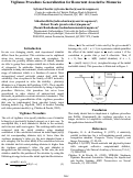 Cover page: Vigilance Procedure Generalization for Recurrent Associative Memories