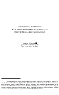 Cover page: The Cost of Credibility: Explaining Resistance to Inter-State Dispute Resolution Mechanisms