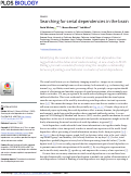 Cover page: Searching for serial dependencies in the brain.