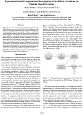 Cover page: Experimental and Computational Investigation of the Effect of Caffeine onHuman Time Perception