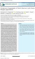 Cover page: Comparative biogeography of North American turtle faunas: Neogene regionalization