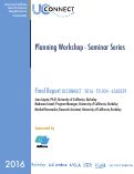 Cover page: Planning Workshop - Seminar Series