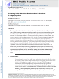 Cover page: Learning in the machine: Recirculation is random backpropagation