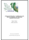 Cover page: Storage estimates – Washington and Oregon onshore and offshore sedimentary basins