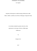 Cover page: Inequality in Participation in Adult Learning and Education (ALE): Effects of Micro- and Macro-Level Factors Through a Comparative Study