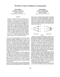 Cover page: The Roles of Causes and Effects in Categorization