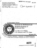 Cover page: STANDARDS FOR MULTILATERAL AND WORLDWIDE EXCHANGE OF GEOTHERMAL DATA