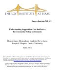 Cover page of Understanding Support for Cost-Ineffective Environmental Policy Instruments