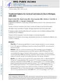 Cover page: Treatment patterns for cervical carcinoma in situ in Michigan, 1998-2003.