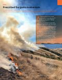 Cover page: Prescribed fire gains momentum