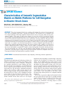 Cover page: Characterization of Semantic Segmentation Models on Mobile Platforms for Self-Navigation in Disaster-Struck Zones