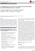 Cover page: An Antiestrogenic Activity Score for tamoxifen and its metabolites is associated with breast cancer outcome