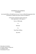 Cover page: Assessing the Effect of the Bullying Literature Project on Moral Disengagement After Controlling for Student Perceptions and Prosocial Behavior