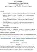 Cover page of Natural Resources and Environmental Data
