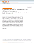Cover page: Phosphorus(III)-assisted regioselective C–H silylation of heteroarenes