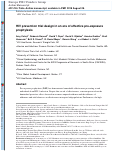 Cover page: HIV prevention trial design in an era of effective pre-exposure prophylaxis