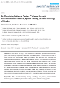 Cover page: Re-Theorizing Intimate Partner Violence through Post-Structural Feminism, Queer Theory, and the Sociology of Gender