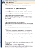 Cover page: Tumor mechanics and metabolic dysfunction