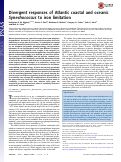 Cover page: Divergent responses of Atlantic coastal and oceanic Synechococcus to iron limitation